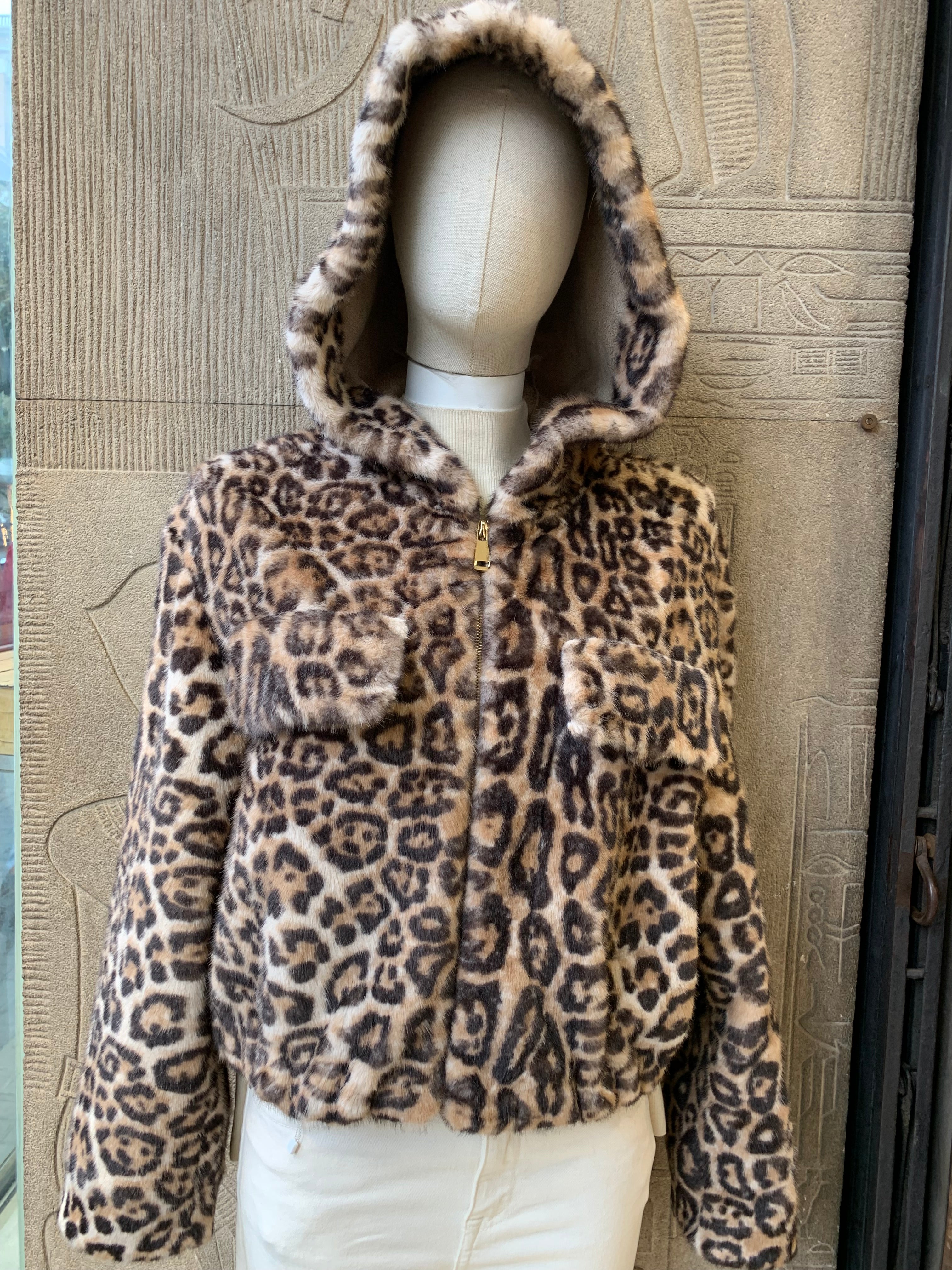 Chaqueta Sintetica Leopardo Claro 1