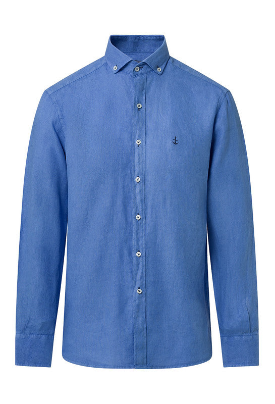 Camisa Lino Azul 1
