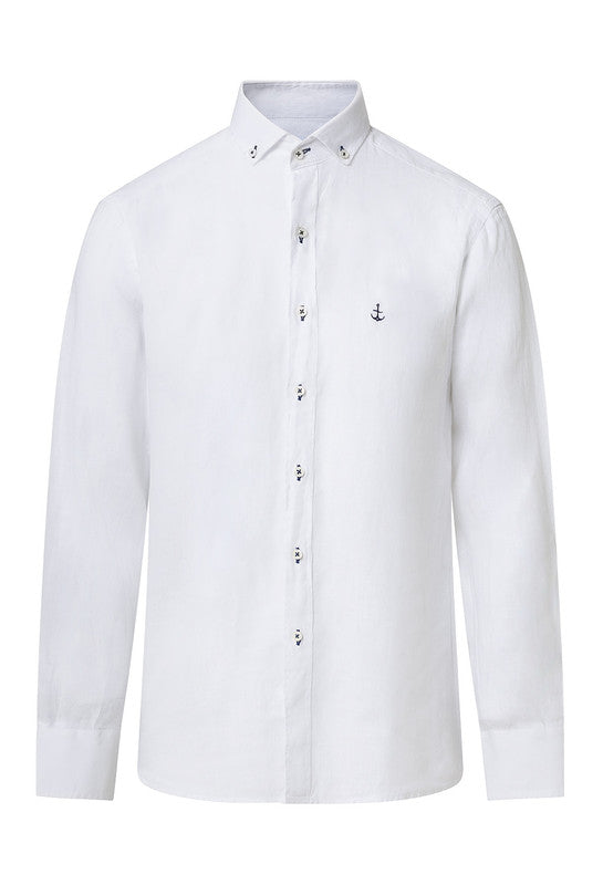 Camisa Lino Blanca 1